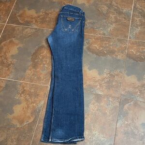 Wrangler Women's Dark Blue Boot Cut Jeans size 11x34